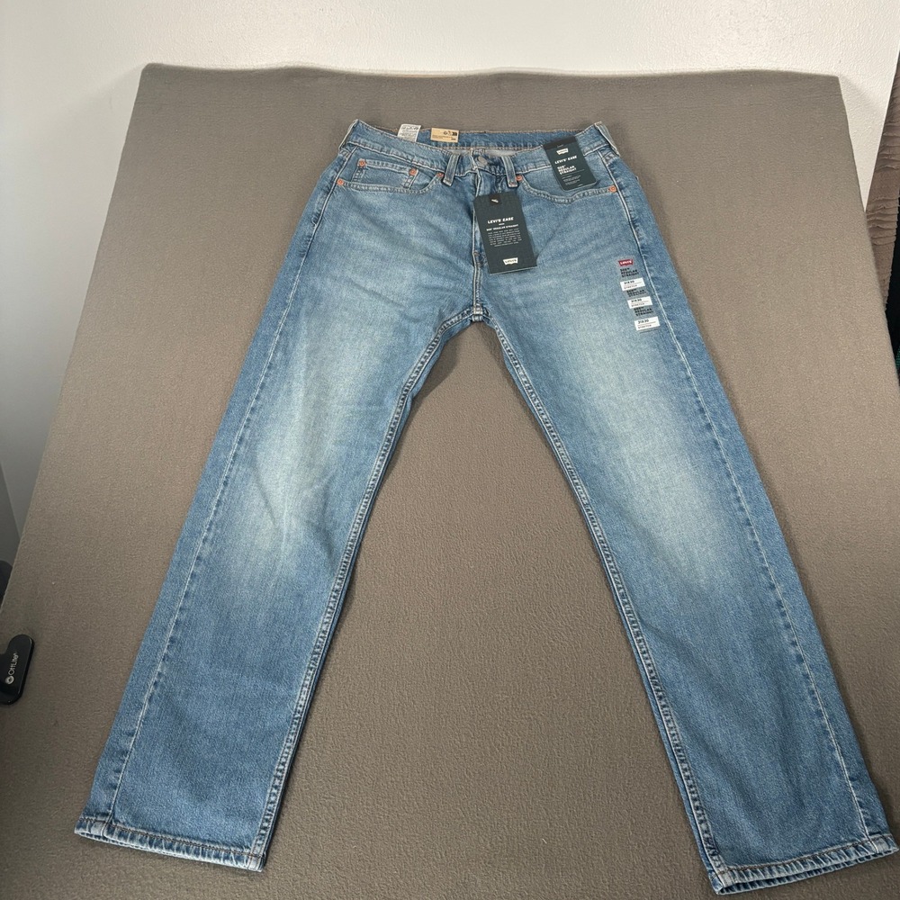 Levi's 505 Regular Straight Jeans Mens 31x30 Blue Ease Stretch Denim 00505-2339